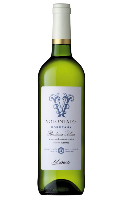 Wine Volontaire Blanc Bordeaux 2014