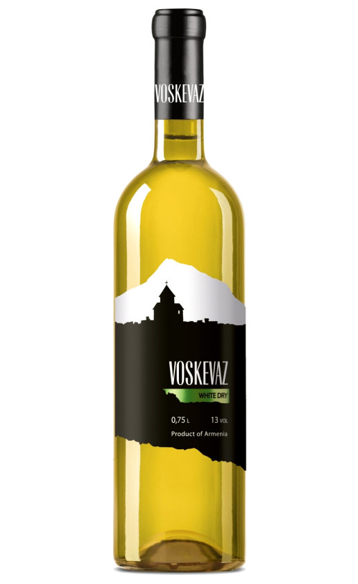 Wine Voskevaz Black White Label White Dry