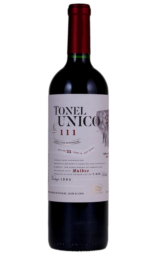 Вино Weinert Tonel Unico No. 111 Malbec 1994