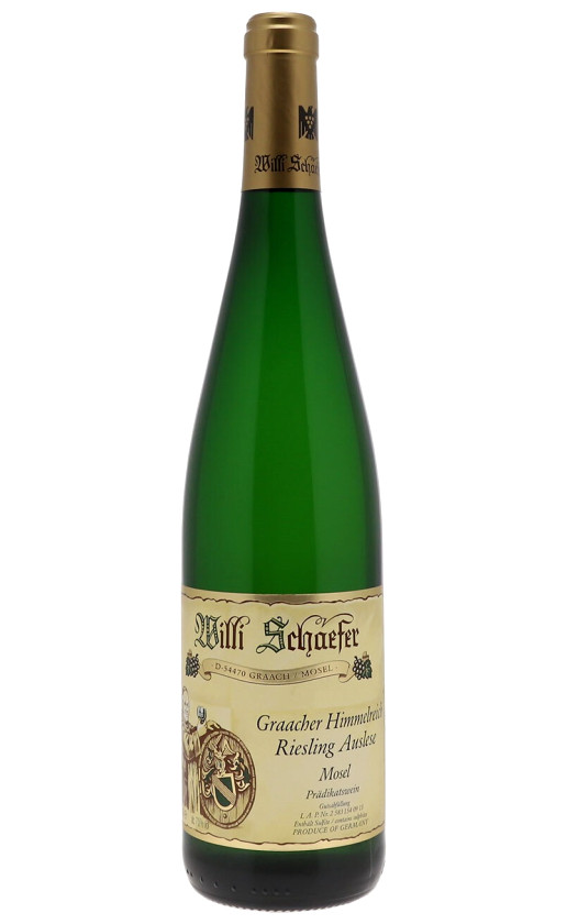 Вино Willi Schaefer Graacher Himmelreich Riesling Auslese #9 2019