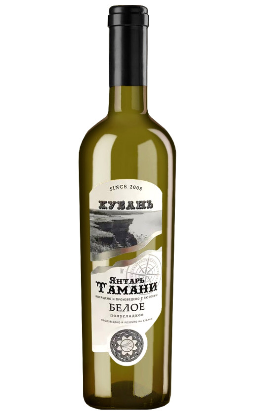 Wine Yantar Tamani Beloe Polusladkoe