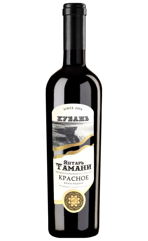 Wine Yantar Tamani Krasnoe Polusladkoe