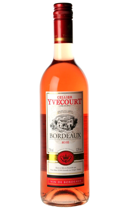 Wine Yvon Mau Yvecourt Bordeaux Rose