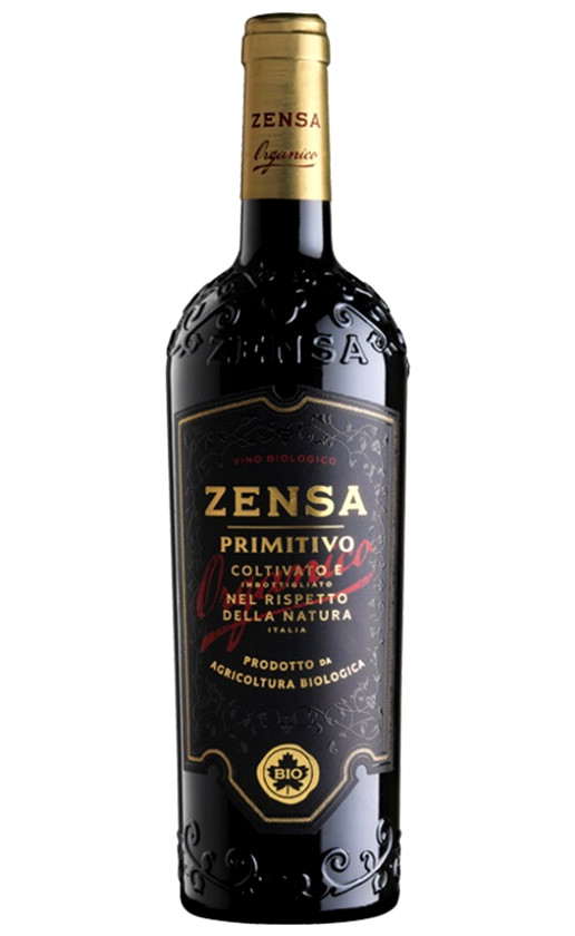 Wine Zensa Primitivo Organic Puglia 2018