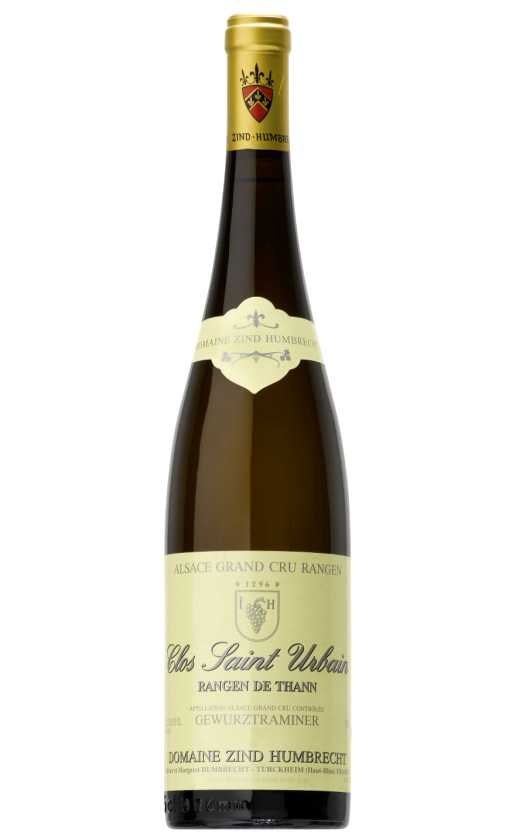 Вино Zind-Humbrecht Gewurztraminer Rangen de Thann Clos Saint Urbain Alsace 2016