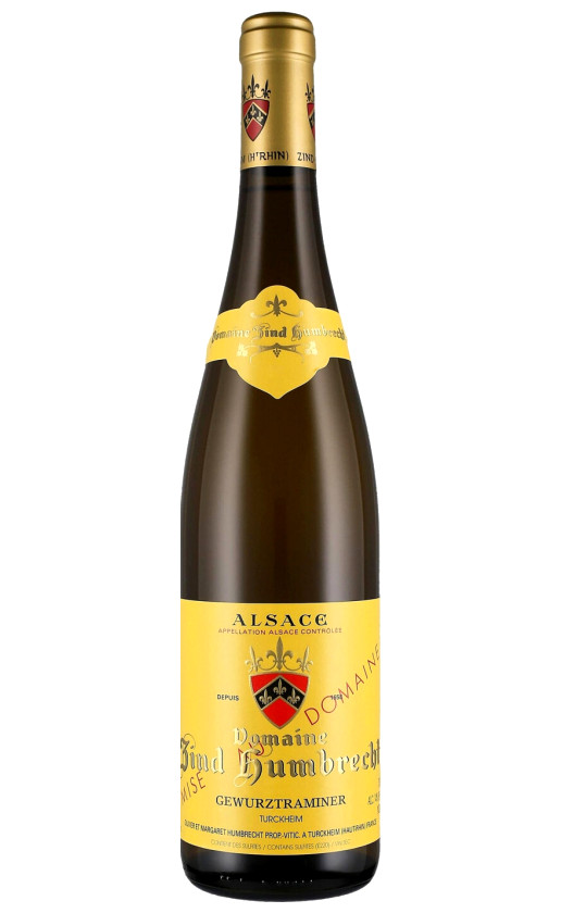 Вино Zind-Humbrecht Gewurztraminer Turckheim Alsace 2018