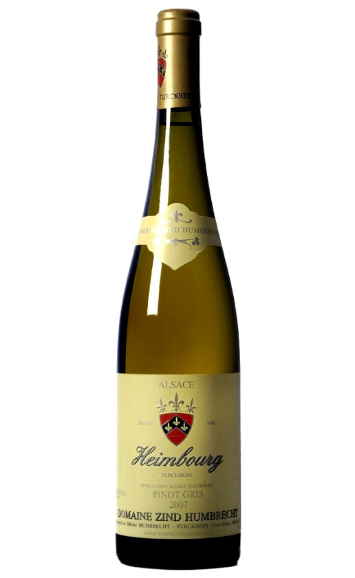Wine Zind Humbrecht Pinot Gris Heimbourg 2007