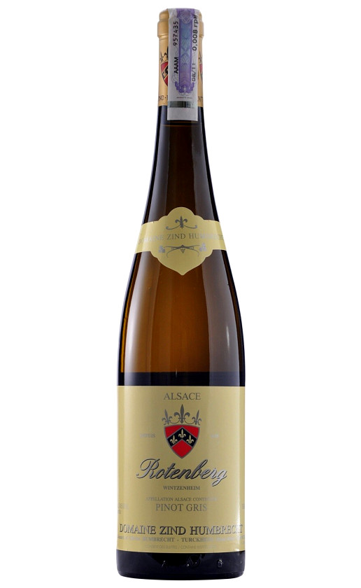 Zind-Humbrecht Pinot Gris Rotenberg Alsace 2011