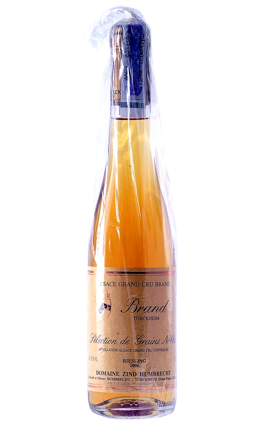 Wine Zind Humbrecht Riesling Grand Cru Brand Selection De Grains Nobles Alsace 2006