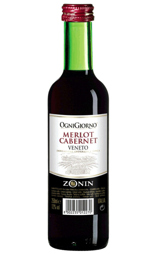 Wine Zonin Ognigiorno Merlot Cabernet 2