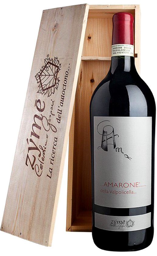 Вино Zyme Amarone della Valpolicella Classico 2011 wooden box
